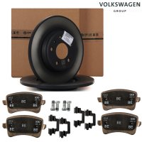 Pachet discuri si placute spate A4 B8 2.0 tdi CAGA VAG OE