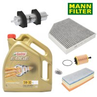 Pachet revizie filtre si ulei A4 B8 2.0 tdi CAGA MANN/CASTROL